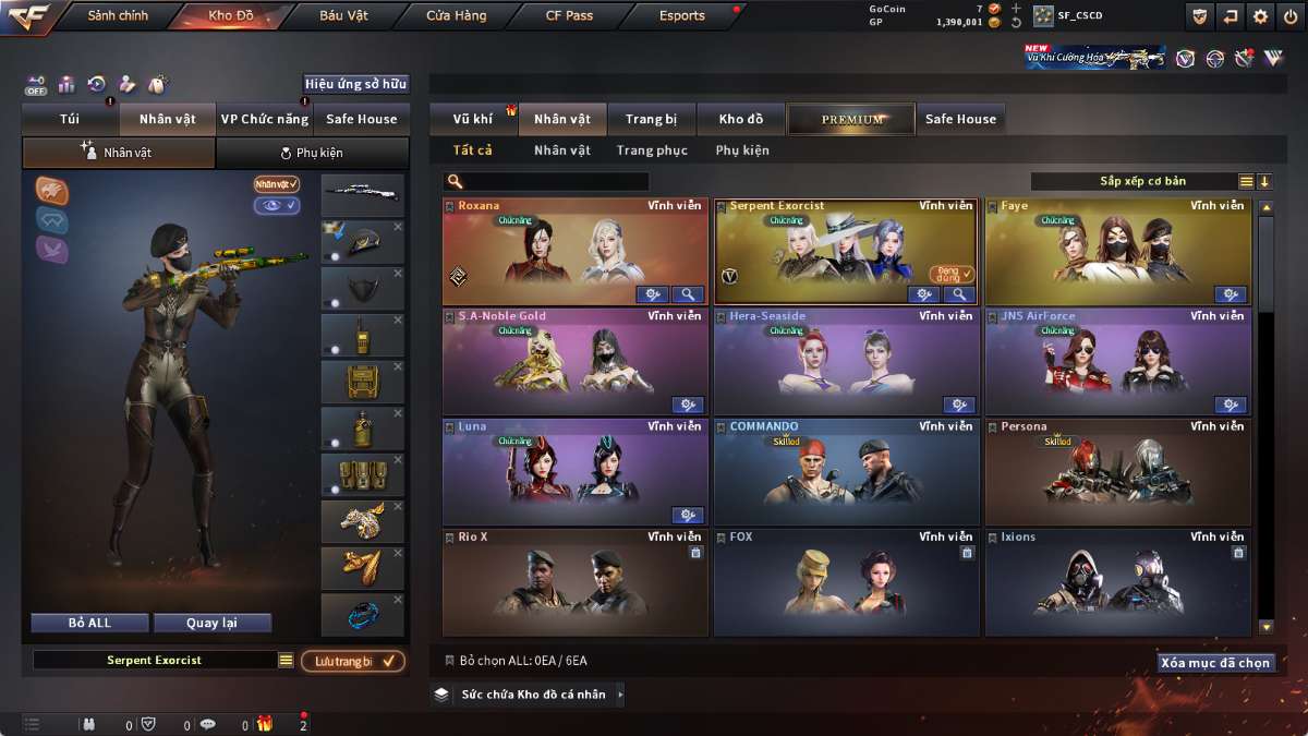 shop acc cf uy tin gia re